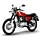 Chili Red SYM Wolf Classic 150cc Scooter